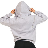 Anuohiss Full Zip Hoodie Sweatshirt for Women, Long Sleeve with Front Pockets, Light Grey-M…